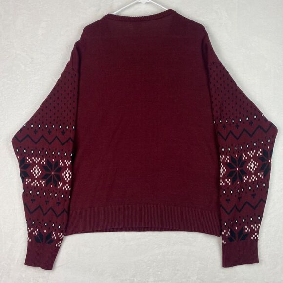 Disney Star Wars Darth Vader Christmas Sweater Mens Extra Large Red Pullover - Picture 2 of 8